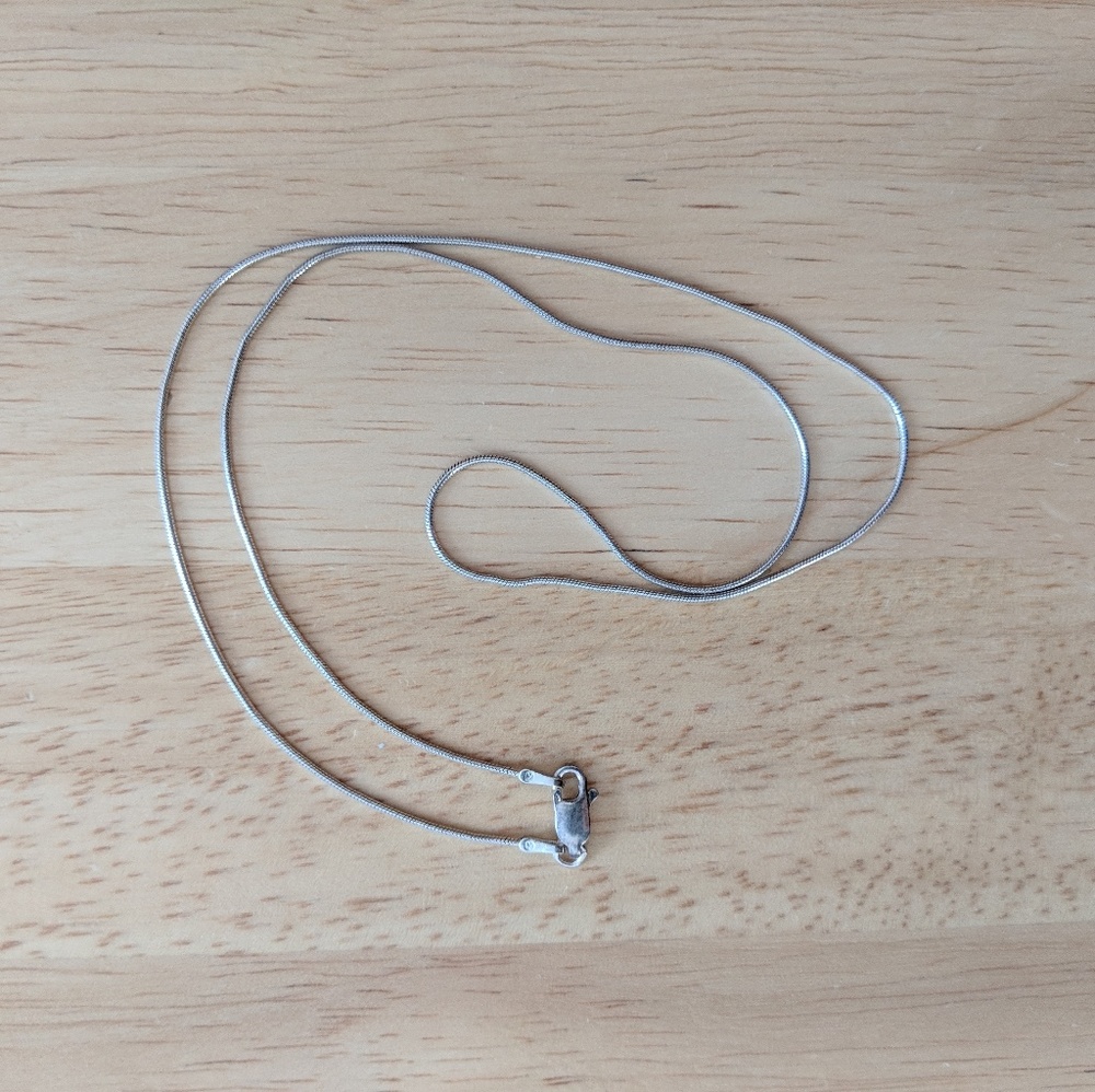 925 Sterling Silver Necklace, 18 inches
